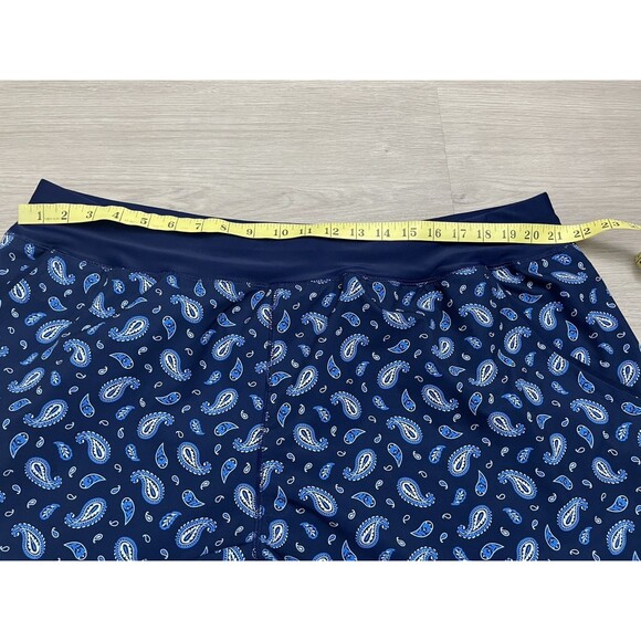Lands End Womens blue Paisley Swim Shorts 24W swim summer Plus Size - Picture 6 of 7